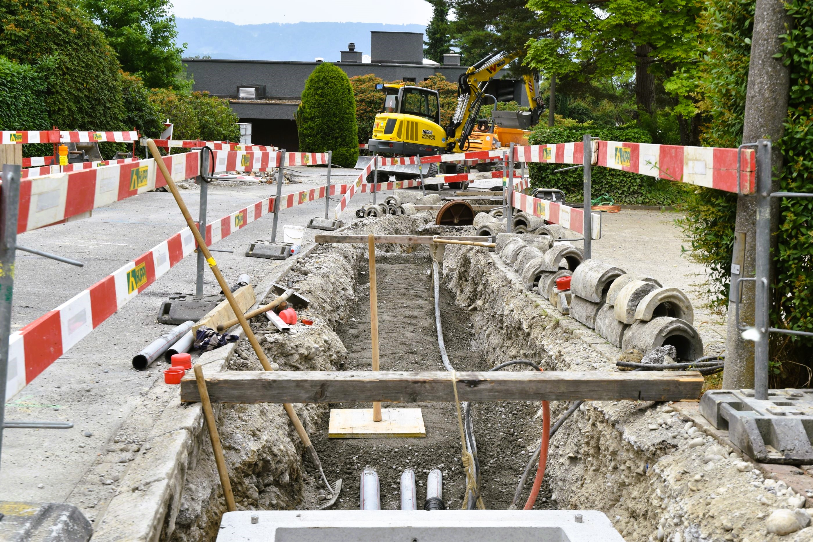 Verlegen der Elektro-Leerrohre